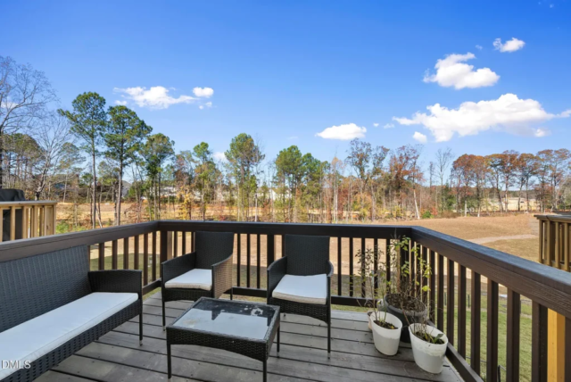 Modern 2023 townhome exterior in Northeast Raleigh