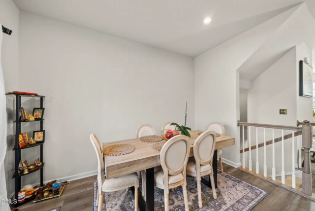 Spacious living area in modern 2023 Raleigh townhome