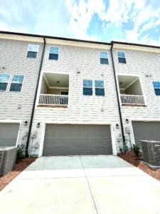 NC modern townhome exterior