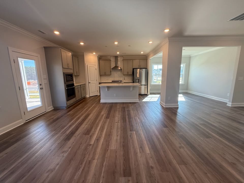 Bright modern kitchen with stainless steel appliances